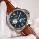 Fake Luminor Panerai Black Dial Brown Leather Strap watch 40 Power Reserve (5)_th.jpg